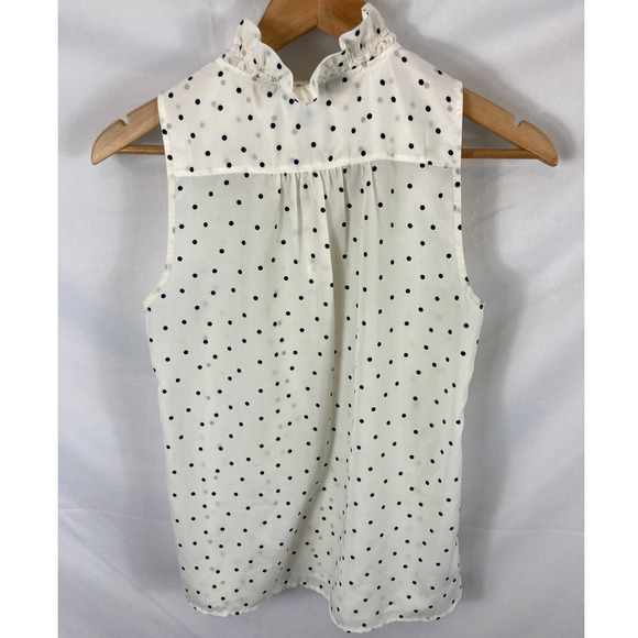 J. Crew Natasha Button Down Blouse in Polka Dot size 2 - Picture 5 of 5
